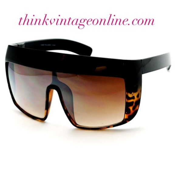 ?IT GIRL LEOPARD Fashion Oversized Sunglasses NEW